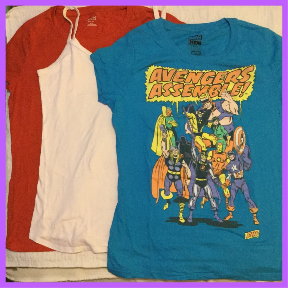 3 tops ,sz XL